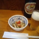 小半 - お通し、イワシ南蛮漬