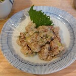 立呑み晩杯屋  - 鯵のなめろう