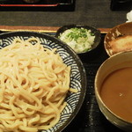 つけ麺 のんべぇ - もみじつけ麺、大盛り+煮卵