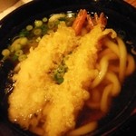 やまぎわ製麺所 - 海老天うどん