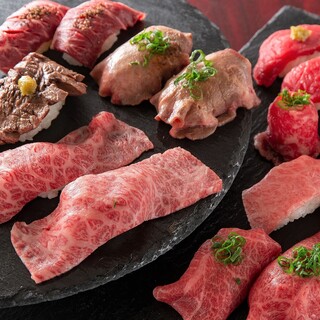 3 minutes walk from Shinjuku Station ☆ Open 24 hours! All-you-can-eat Yakiniku (Grilled meat) x meat Sushi ☆