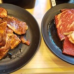 Shichirin Yakiniku An An - 和牛ネックと安安カルビ