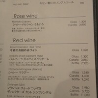 グラマシースイート ストリングスホテル名古屋 - メニュー