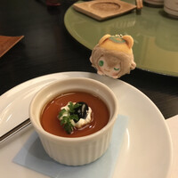 いそべ 本店 - 春の京ゆば会席・緑風  自家製豆乳プリン