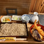 Teuchi Soba Shouan - もりそばハーフ天丼セット　１０７８円