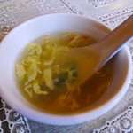 吃八坊 - 海鮮チャーハン付属のスープ