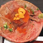 吉祥寺 肉ドレス海鮮丼 - 