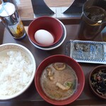 すき家 - たまかけ朝食ご飯ミニ250円(2022.6.10)