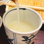 吾妻橋 やぶそば - 蕎麦湯
