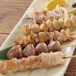 Assortment of 5 types Grilled skewer