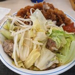 Katsuya - スタミナ炒めとチキンソースカツ丼(ダブル)