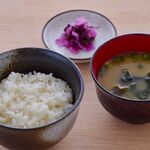 米飯套餐(米飯，味增湯，鹹菜)