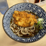 そばうどん 立ち喰い雑賀屋 - 鶏天極上太麺そば 冷し