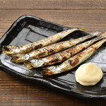 Grilled capelin with roe (4 pieces)