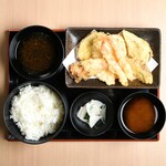 Okonomi tempura set meal