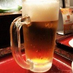 Oranku Ya - 相方の生ビールです