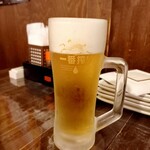 焼とり居酒屋　ゆめや - 一番搾り 480円