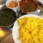 バーワルチー - Bセット（マトン、ほうれん草）ライス