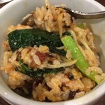 焼肉 スタミナ苑 - 石焼チーズ明太ビビンバ　盛り付け後