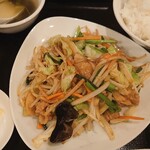 泰山 - 肉入り野菜炒め定食