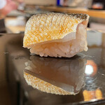 登喜和鮨 - 地物の梭子魚柑橘〆