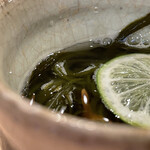 登喜和鮨 - 佐渡産の黒水雲お浸し