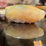 登喜和鮨 - 地物のウマズラハギ肝挟み