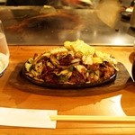 とみや - モーモー鉄板 大盛