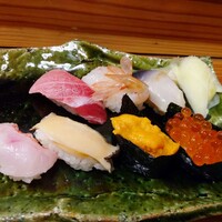 鮨処いちい - 握り8貫ヒラメ食べちゃって