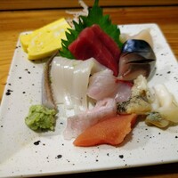 鮨処いちい - 刺身盛タコ食べちゃってます