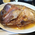 Oosakaya Shokudou - 魚定食(鯛のアラ煮付け)