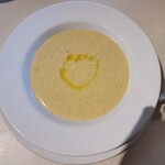 ナチュール - プリマベーラコース（1520円）　前菜･本日のスープ「安納芋のヴィシソワーズ」