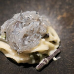 MEI - 生シラスとわらびの冷製パスタ