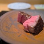 やまぐち - 黒毛和牛の炭火焼き。