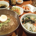 Kuroge Wagyuu Yakiniku Karakuniya - 冷麺＆小ビビンバセット 8