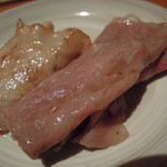 炭火焼肉 あもん - あもん（２１）焼きしゃぶ（神戸牛のサーロイン・鹿児島産黒豚）完成品