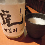 炭火焼肉 あもん - あもん（２１）＠虎（生マッコリ）