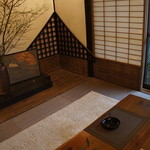 山ごぼう - 今日はお座敷の席。