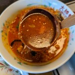 大勝軒 - 韓国風の辛めなスープ