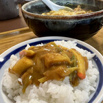 まるやうどん - カレーうどんライス付き