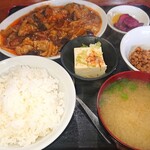 中華菜園 大仙 - 豚肉ナス辛し煮定食