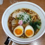 池田麺彩 - 醤油ラーメン(並)＋味玉