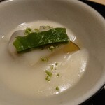 和ごころ 泉 - 賀茂なすの白味噌餡かけ。定番だからこそ、深く美味しい！