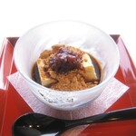 Plus menu: Yuba with brown sugar syrup kinako ogura