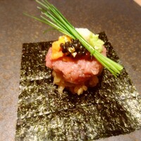 大宮 寿司 いし山 - アジ九条ねぎ
