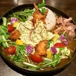 ジパングカリーカフェ 和風カレー HiGE BozZ - 海老フライベジタルタル