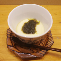鮨 なかがわ - 貝出汁の海苔の佃煮の茶碗蒸し