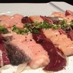 町屋やきにく密陽家 - 2013.3.9(土)22時から塩ホルモン盛合せ3人前とテンコ盛り白ご飯*\(^o^)/*