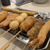 Kushikatsu Tanaka Kodemma Choukenshuusenta Ten - 定番8本盛り　　　1370円
                （アスパラ、エビ、牛、豚、うずら、紅しょうが、レンコン、玉ねぎ）