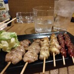 鳥志ん - み肉　玉軟骨　きも